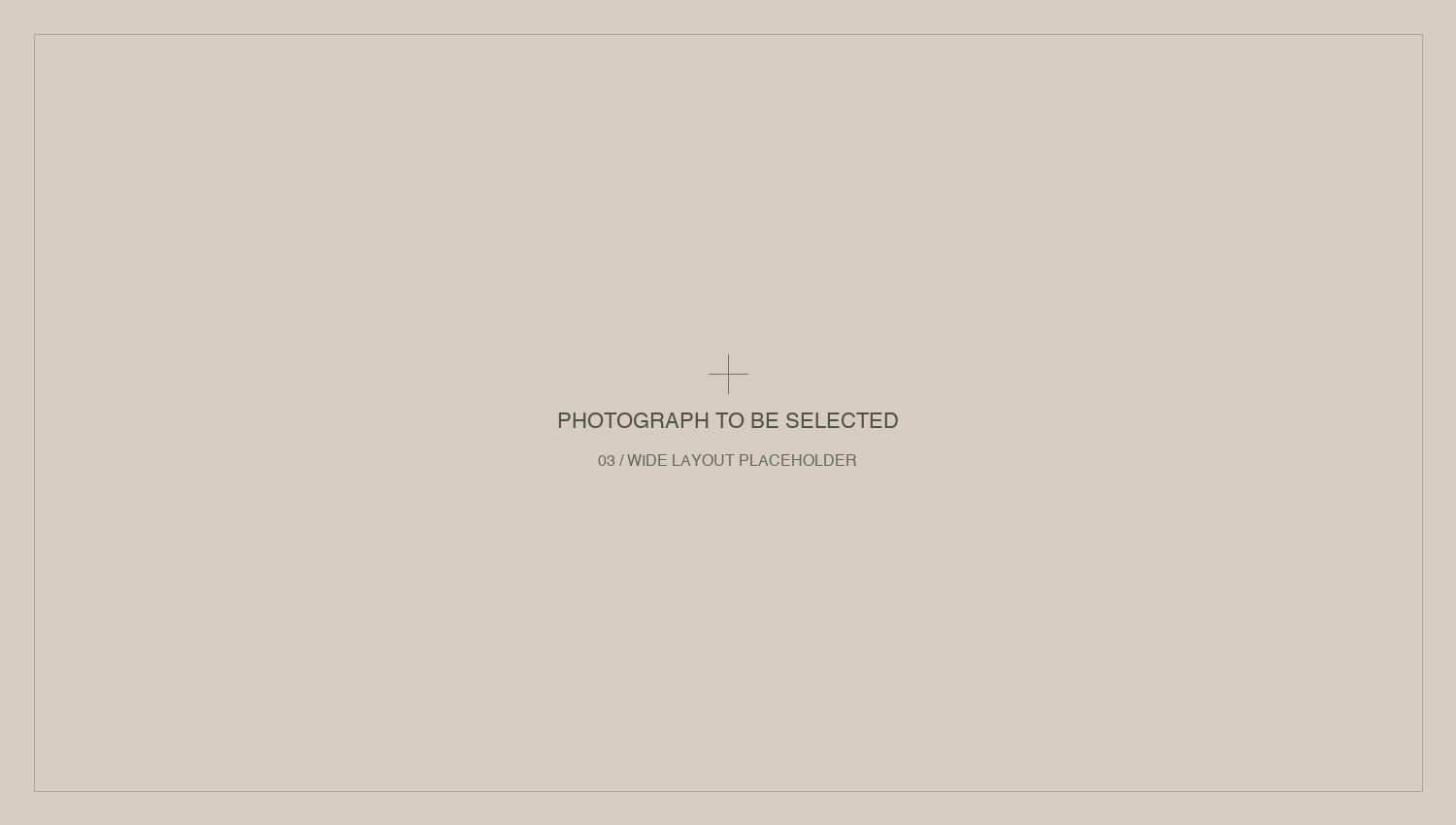 Photograph to be selected — layout placeholder